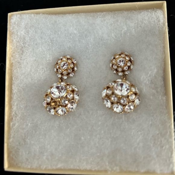 Beautiful Kate Spade, rhinestone and gold earrings - Picture 12 of 12